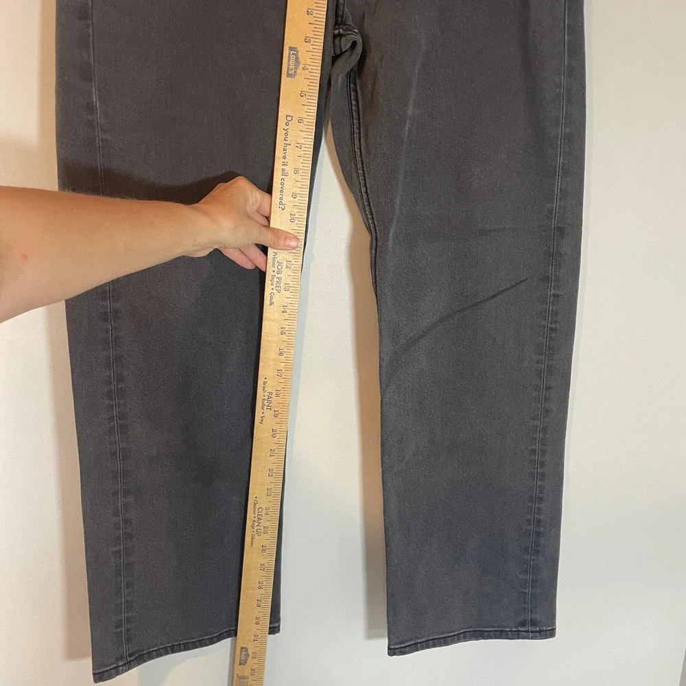 Levis 569 Loose Straight Leg Jeans Mens 36x31 Faded Black Denim Relaxed Fit